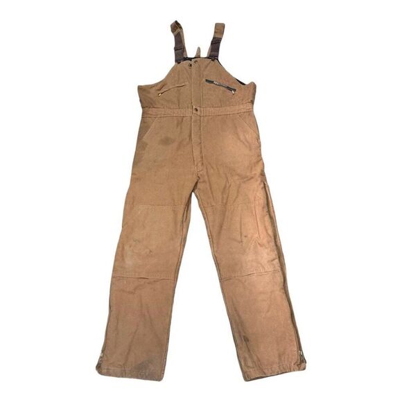 Key Imperial Work Construction Tan Cotton LL Overalls with Polyester Lining READ - Picture 1 of 12